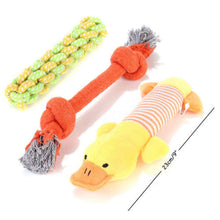 Load image into Gallery viewer, Pofar [12 Parck] Dog Toys Set with Ropes Chew Flying Squeak Frisbee Ball and Training Toys